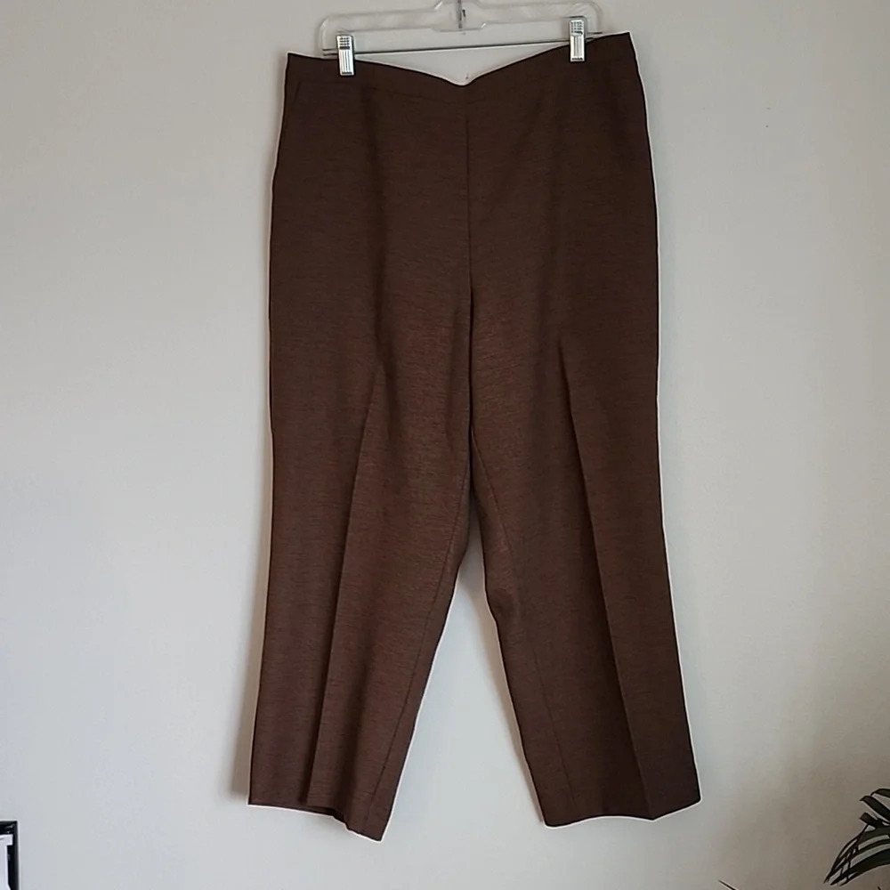 Alfred Dunner Women's Herringbone Pants Size:18